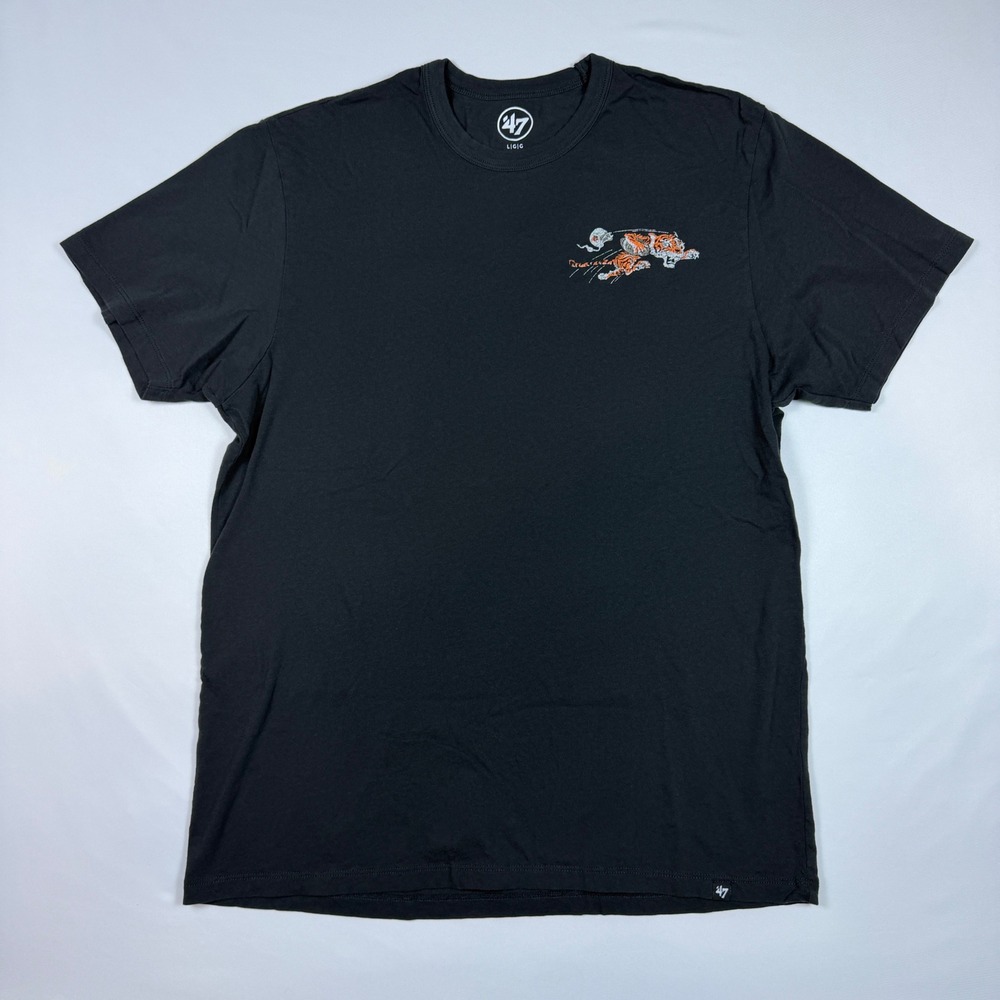 '47 Brand Cincinnati Bengals T-Shirt Mens Large Black NFL Distressed Graphic Tee